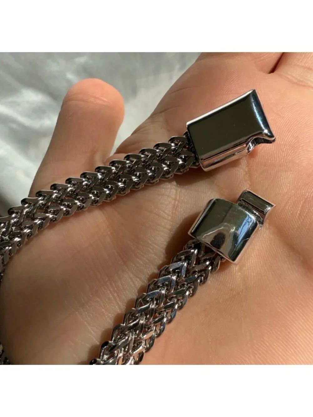 Stainless steel lux Silver Men's Bracelet